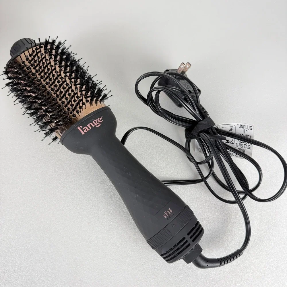 L'ange Hair Dryer Brush Le Volume Volumizingw 2-in-1 Rose Gold Titanium Black